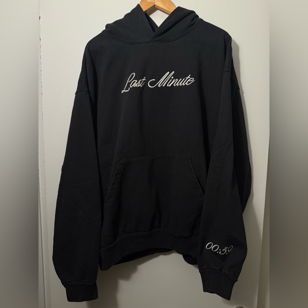 It's Never Too Late" hoodie by, Last Minute.